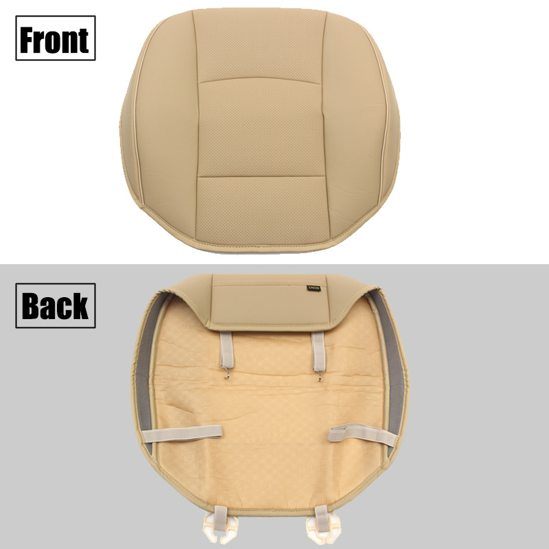 PU-Leather-Beige-Car-Front-Seat-Cushion-Cover-Chair-Protector-Mat-Universal-1400775