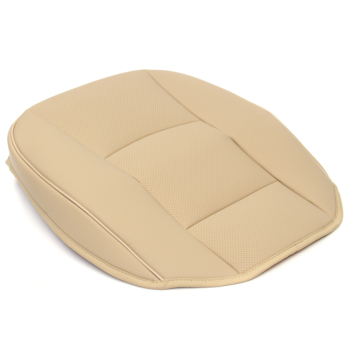 PU-Leather-Beige-Car-Front-Seat-Cushion-Cover-Chair-Protector-Mat-Universal-1400775