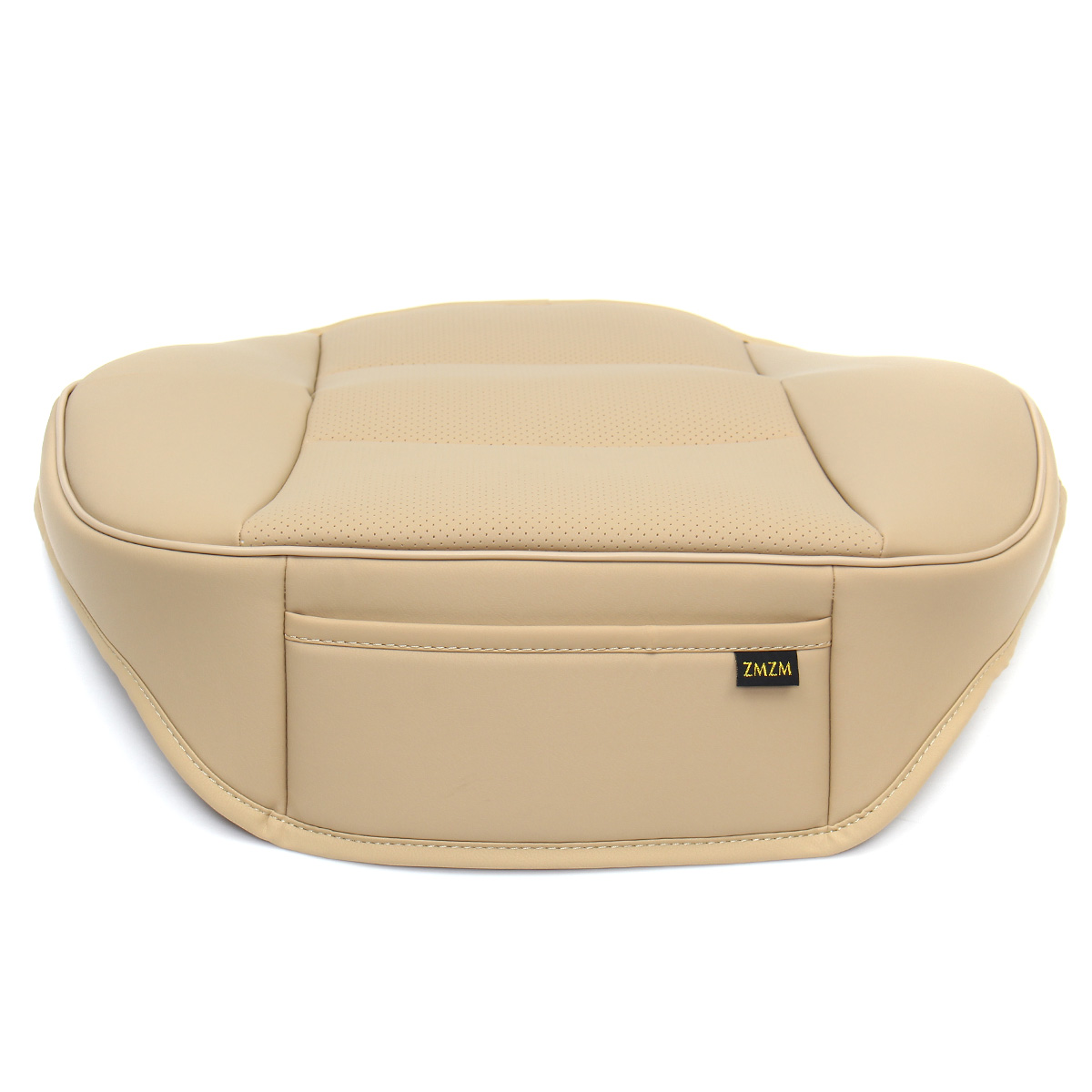 PU-Leather-Beige-Car-Front-Seat-Cushion-Cover-Chair-Protector-Mat-Universal-1400775