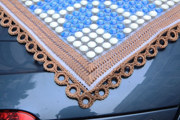 Summer-Flax-Car-Cushion-Heart-Snow-Shape-Man-Made-Cold-Squre-Seat-Saddle-1061994