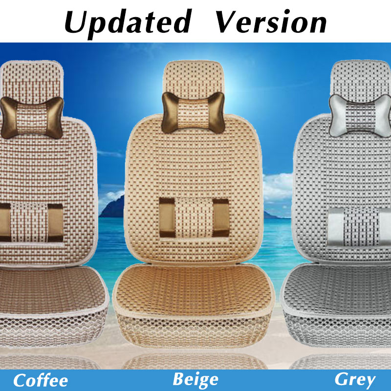 Universal-Car-Breathable-Seat-Cover-Auto-SUV-Protector-Cushion-WPillow-Summer-1649852