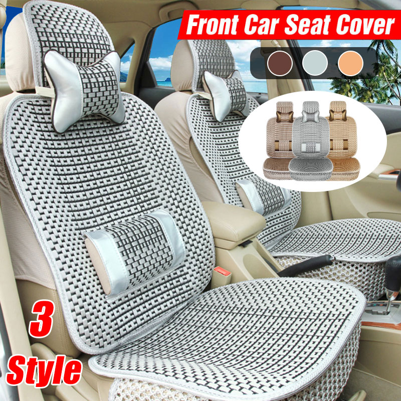 Universal-Car-Breathable-Seat-Cover-Auto-SUV-Protector-Cushion-WPillow-Summer-1649852