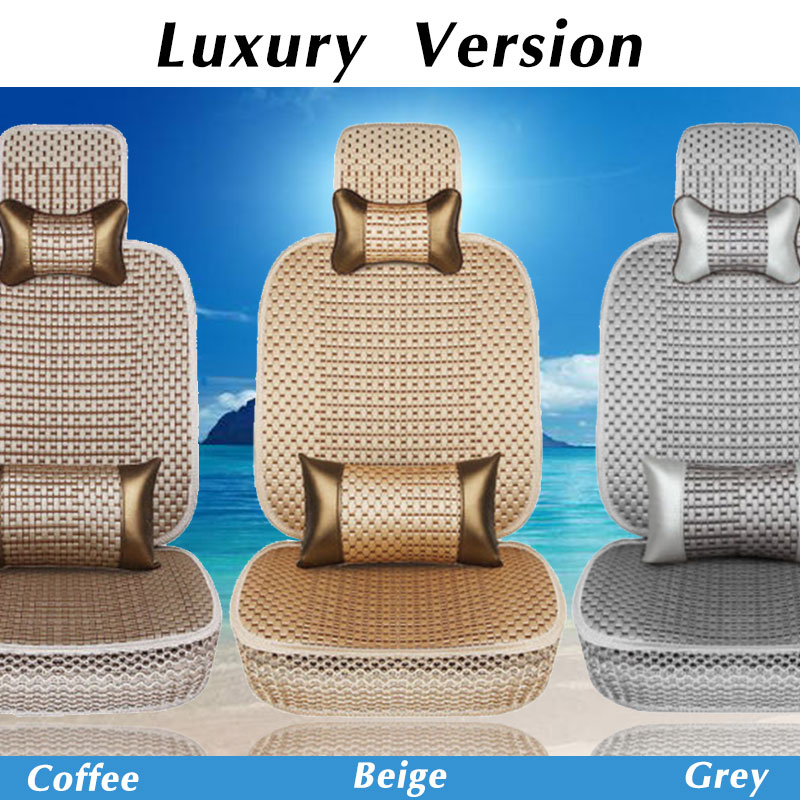 Universal-Car-Breathable-Seat-Cover-Auto-SUV-Protector-Cushion-WPillow-Summer-1649852