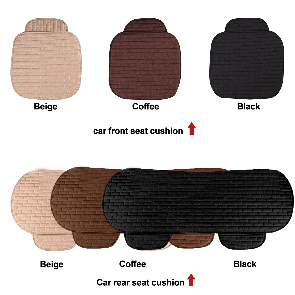 Universal-Car-Seat-Cover-Breathable-Fabric-RearFront-Pad-Mat-Chair-Cushion-1662715