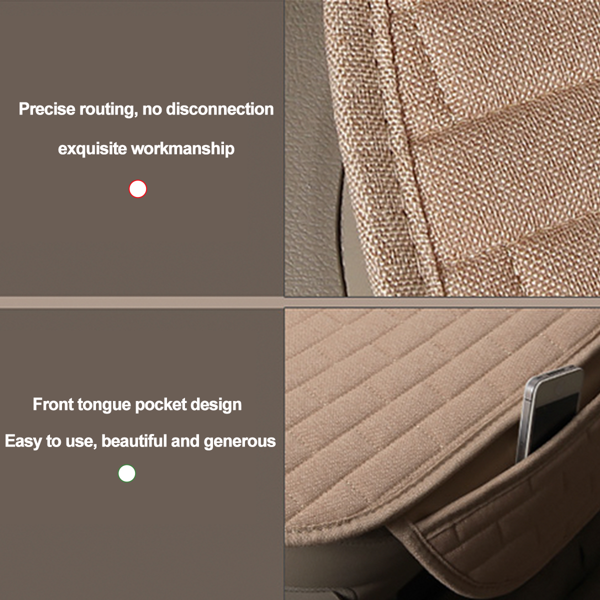 Universal-Car-Seat-Cover-Breathable-Fabric-RearFront-Pad-Mat-Chair-Cushion-1662715