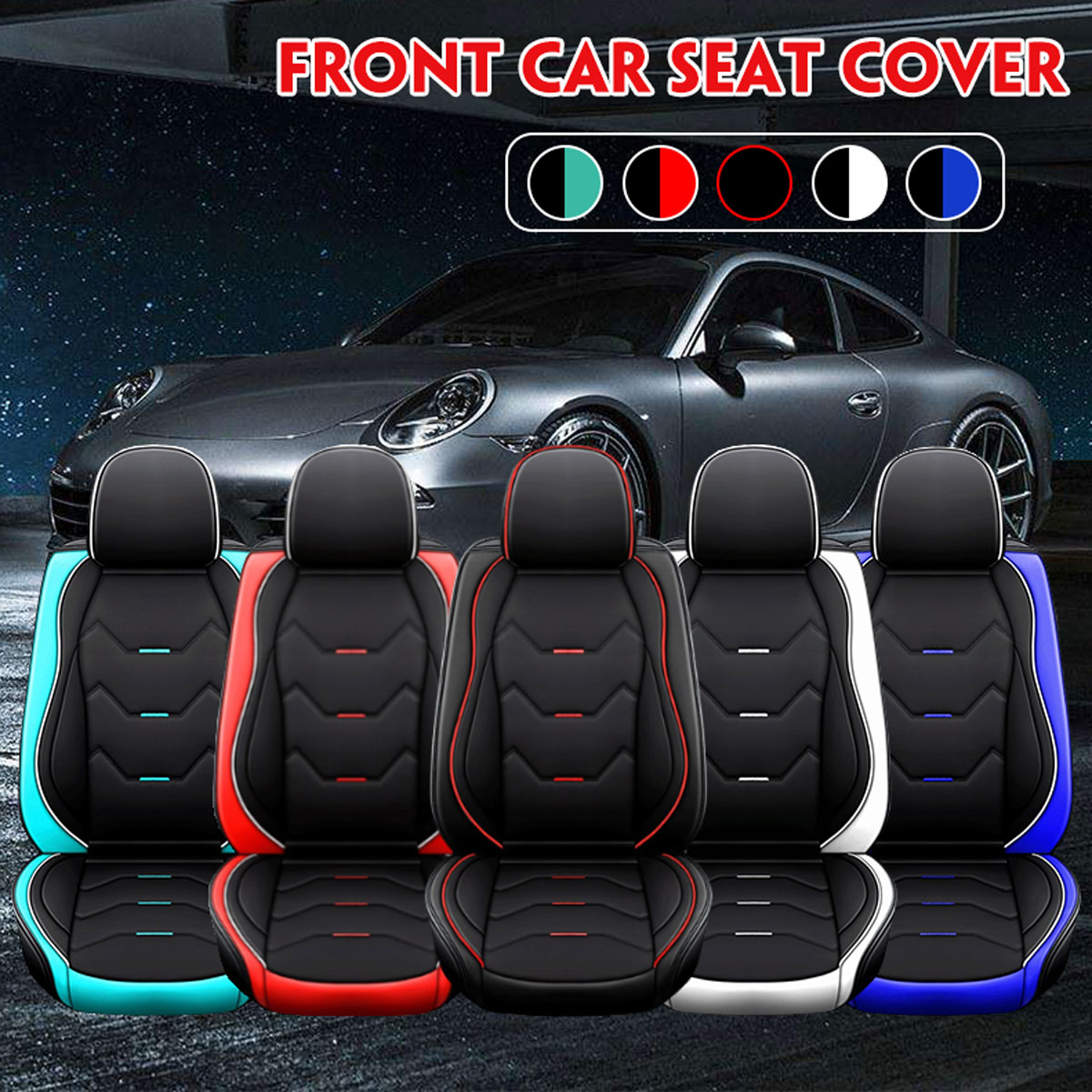 Universal-PU-Leather-Car-Auto-Front-Seat-Cushion-Pad-Cover-Protector-Mat-Black-1703064