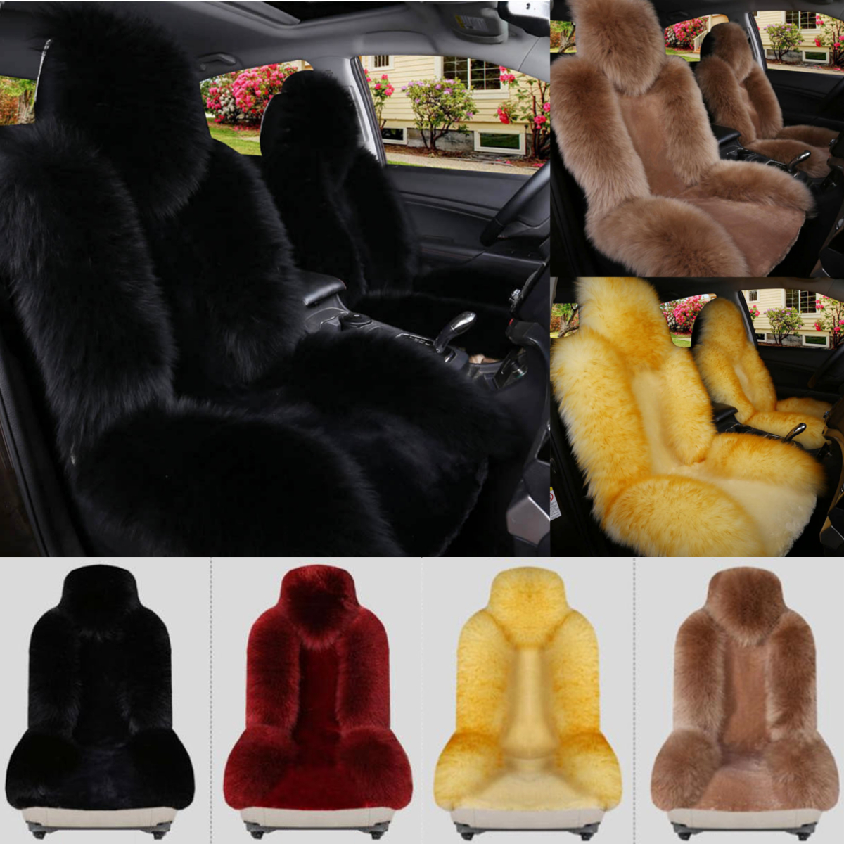 Universal-Soft-Car-Sheepskin-Front-Seat-Cover-Cushion-Mat-Long-Wool-Fur-1749268