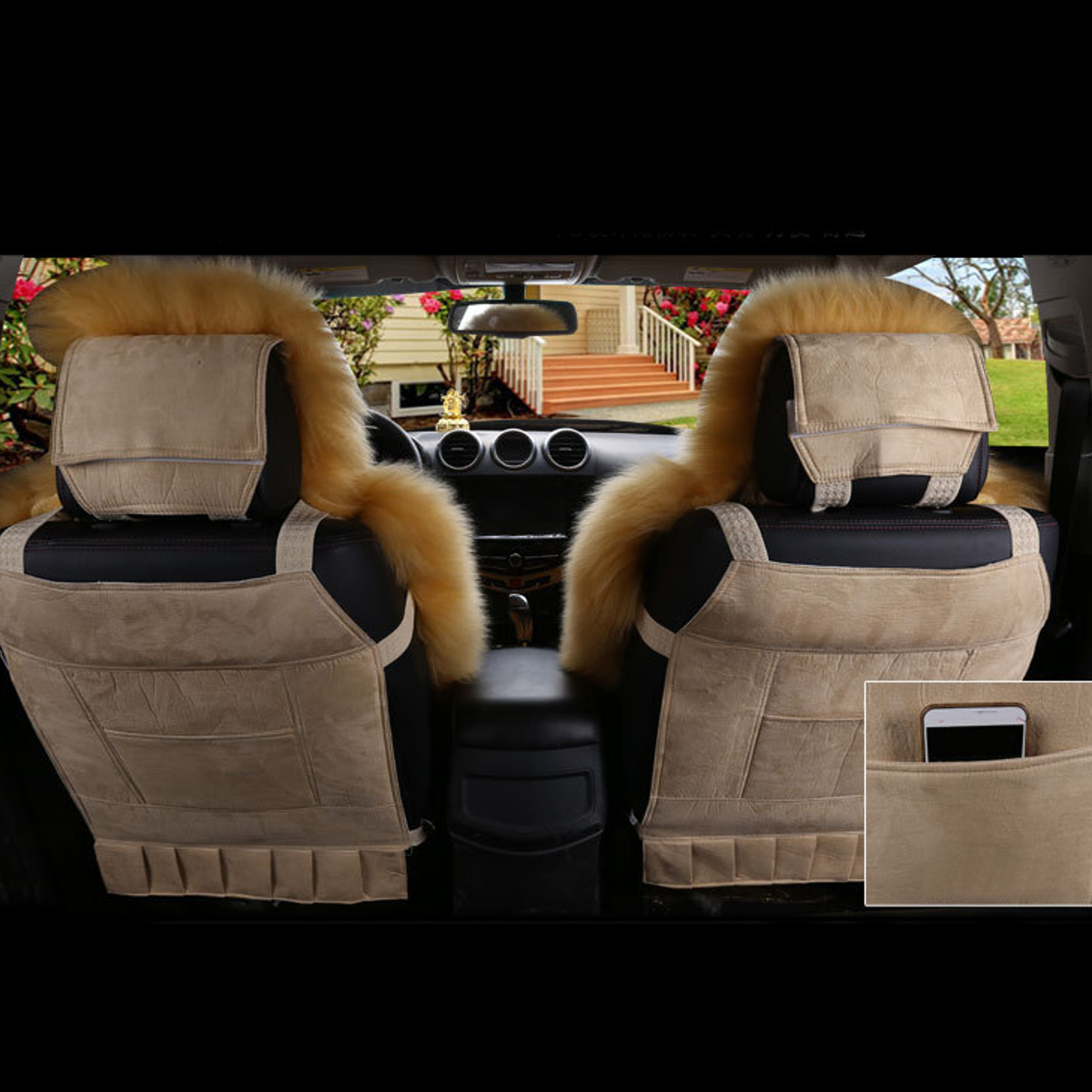 Universal-Soft-Car-Sheepskin-Front-Seat-Cover-Cushion-Mat-Long-Wool-Fur-1749268