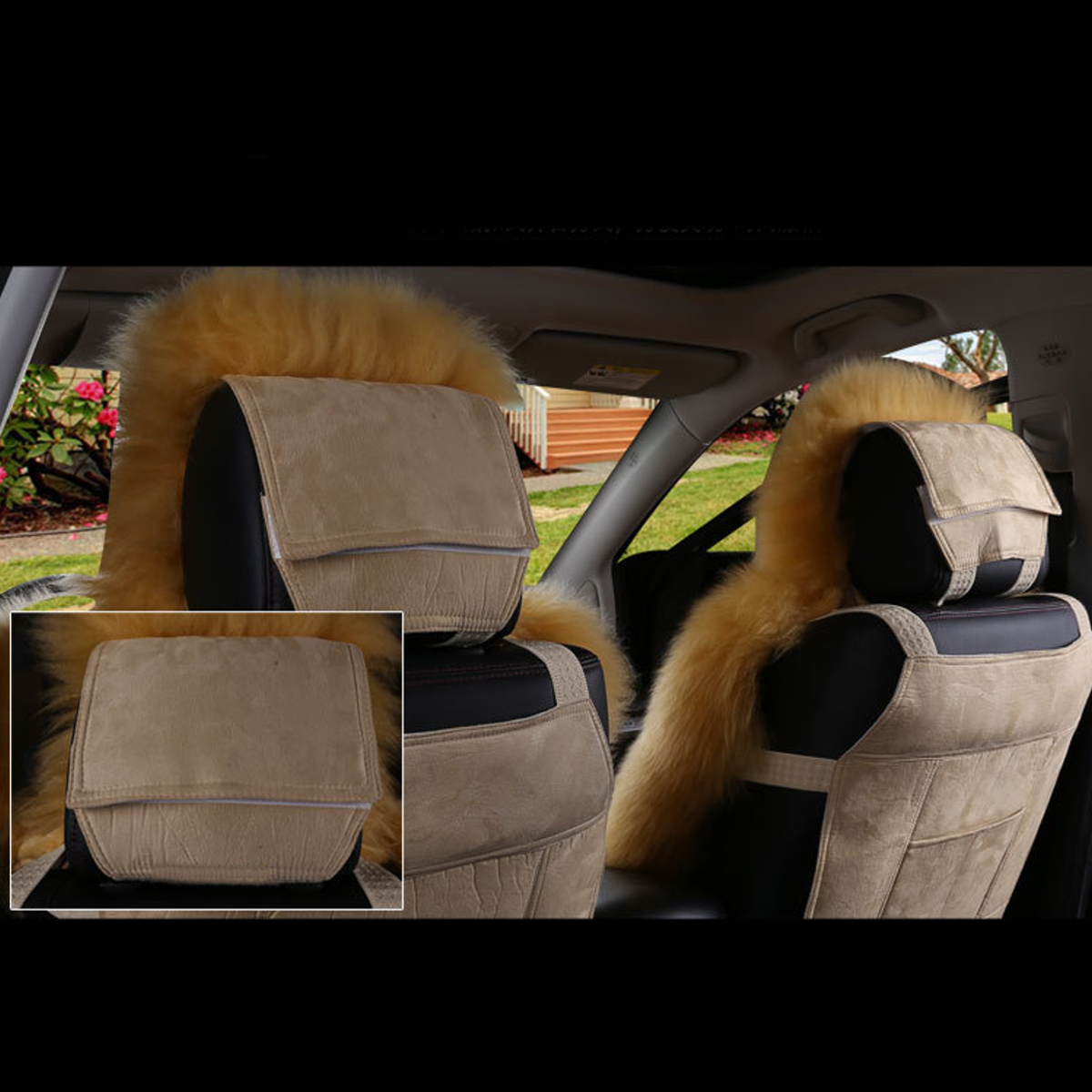 Universal-Soft-Car-Sheepskin-Front-Seat-Cover-Cushion-Mat-Long-Wool-Fur-1749268