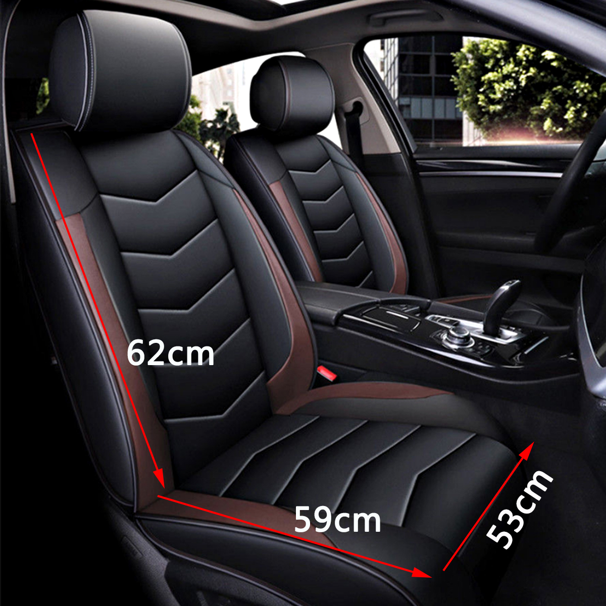 Wear-Proof-PU-Leather-Car-Seat-Cover-Cushion-5-Seat-Front-Rear-Pillows13Pcs-kit-1535998