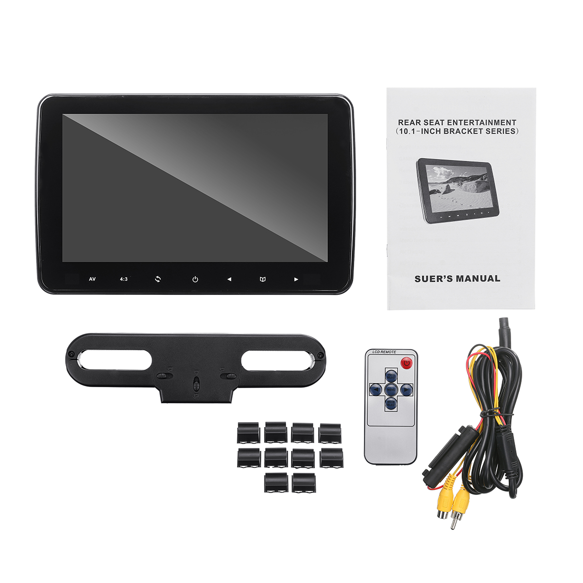 101-Inch-Car-Headrest-Monitor-Rear-Seat-Entertainment-System-LCD-Digital-Screen-1679078