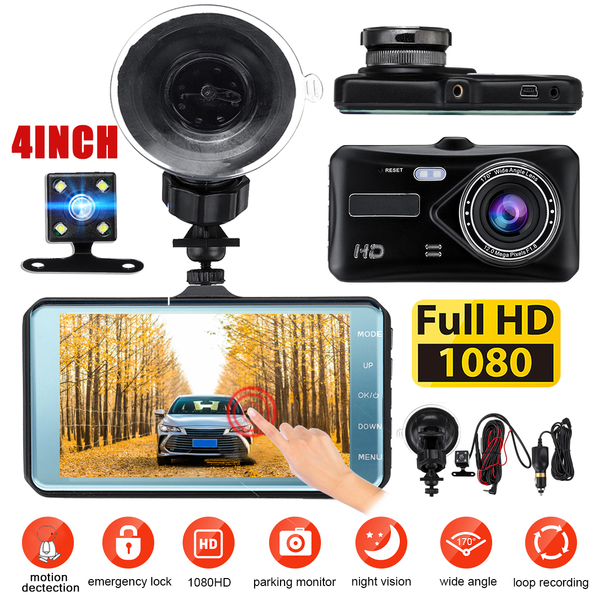 40-1080P-Touch-FHD-Dual-Lens-Car-Vehicle-Dash-Cam-Video-Recorder-DVR-G-Sensor-1616517