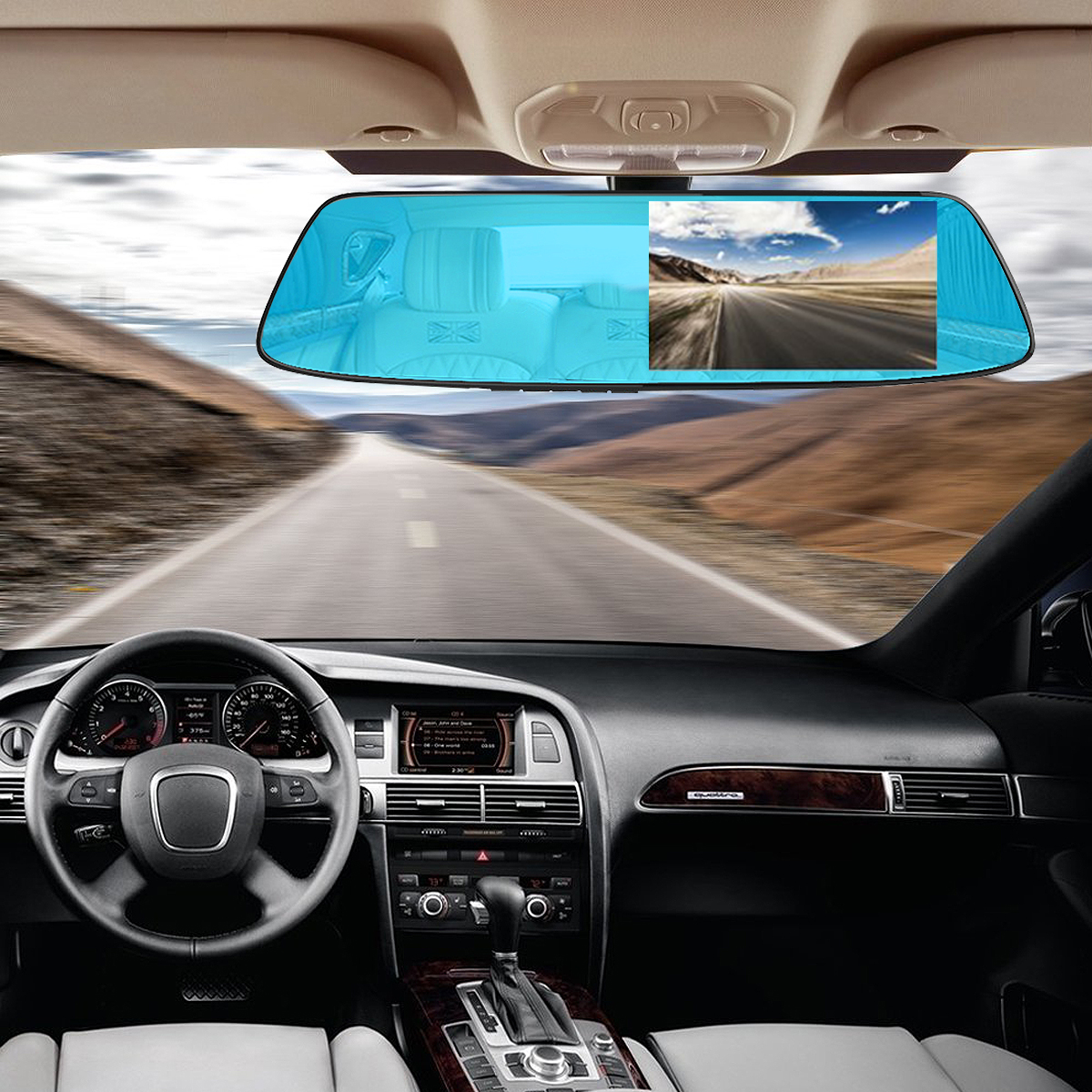 43-Inch-1080P-HD-Car-DVR-Rearview-Mirror-Dash-Camera-Dual-Lens-Recorder-Monitor-170-Degree-1292517