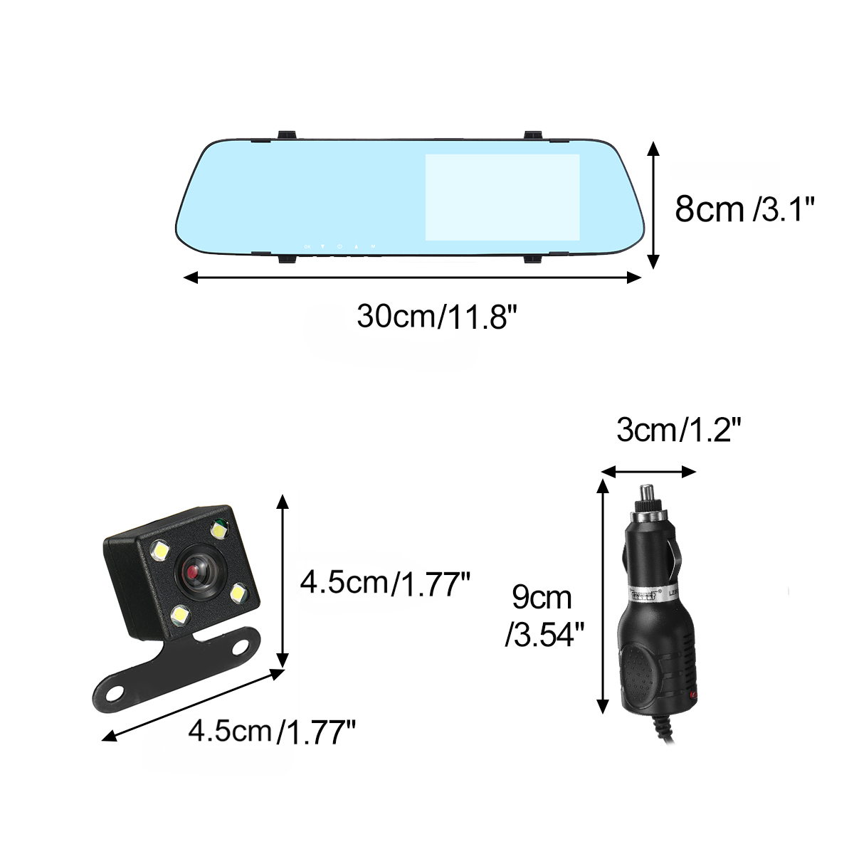 45Inch-1080P-HD-Dual-Lens-Car-DVR-Camera-USB-LCD-Display-Screen-Video-Recorder-1676757