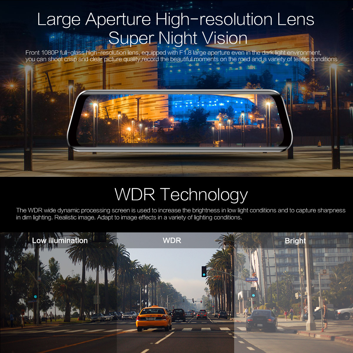 Anytek-T11-966-Inch-FHD-1080P-Streaming-Media-Dual-Lens-Car-DVR-Rearview-Camera-Parking-Monitoring-A-1414407