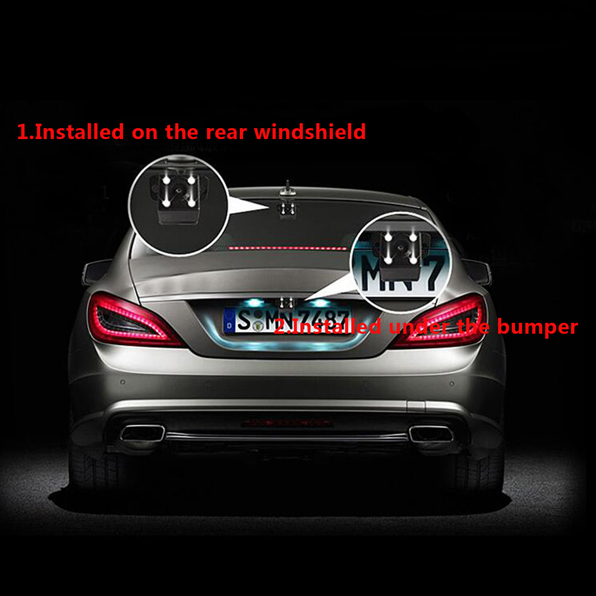 Car-Rear-View-Camera-CCD-Reversing-With-Bracket-Harness-Kit-Waterproof-170deg-1567784