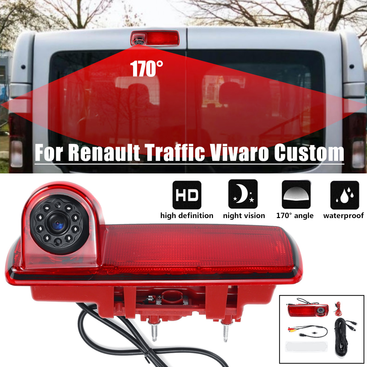 Car-Reversing-Backup-Brake-Light-Rear-View-Camera-Waterproof-For-Renault-Traffic-Vivaro-Custom-1549944