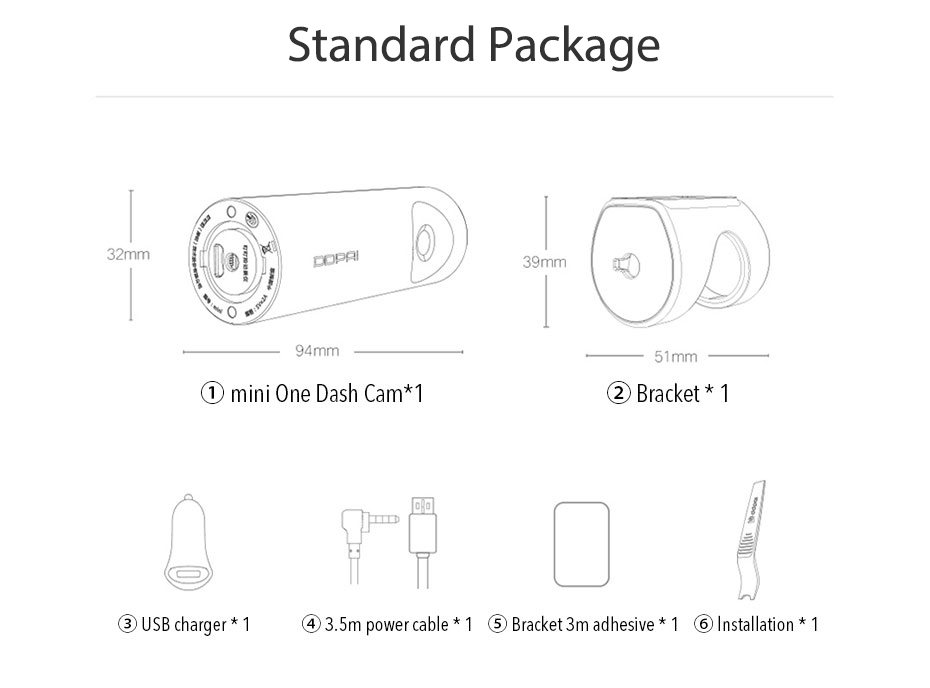 DDPAI-Mini-ONE-WiFi-Car-DVR-1080P-Night-Vision-Loop-Recording-AndroidIOS-Built-in-32G-eMMc-Storage-F-1550439