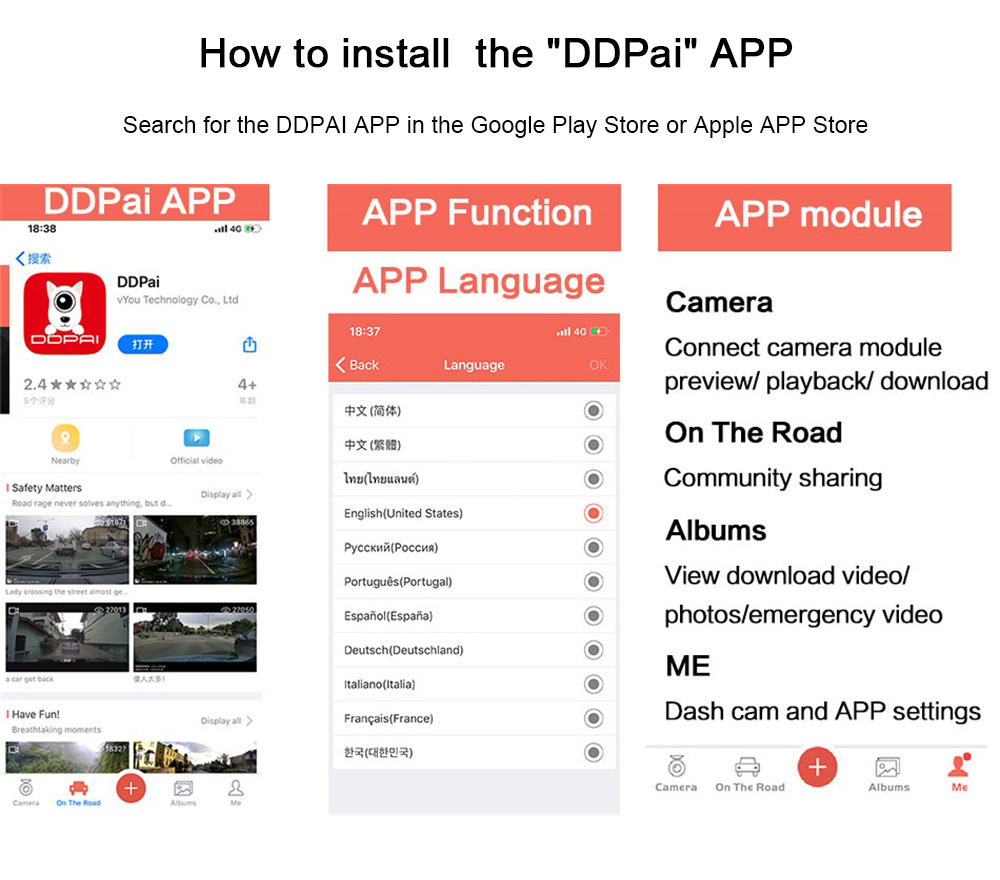 DDPAI-X2S-Pro-Dash-Cam-HD-GPS-Hidden-Vehicle-Drive-Auto-Video-DVR-Android-Wifi-Smart-Connect-Car-Cam-1811781
