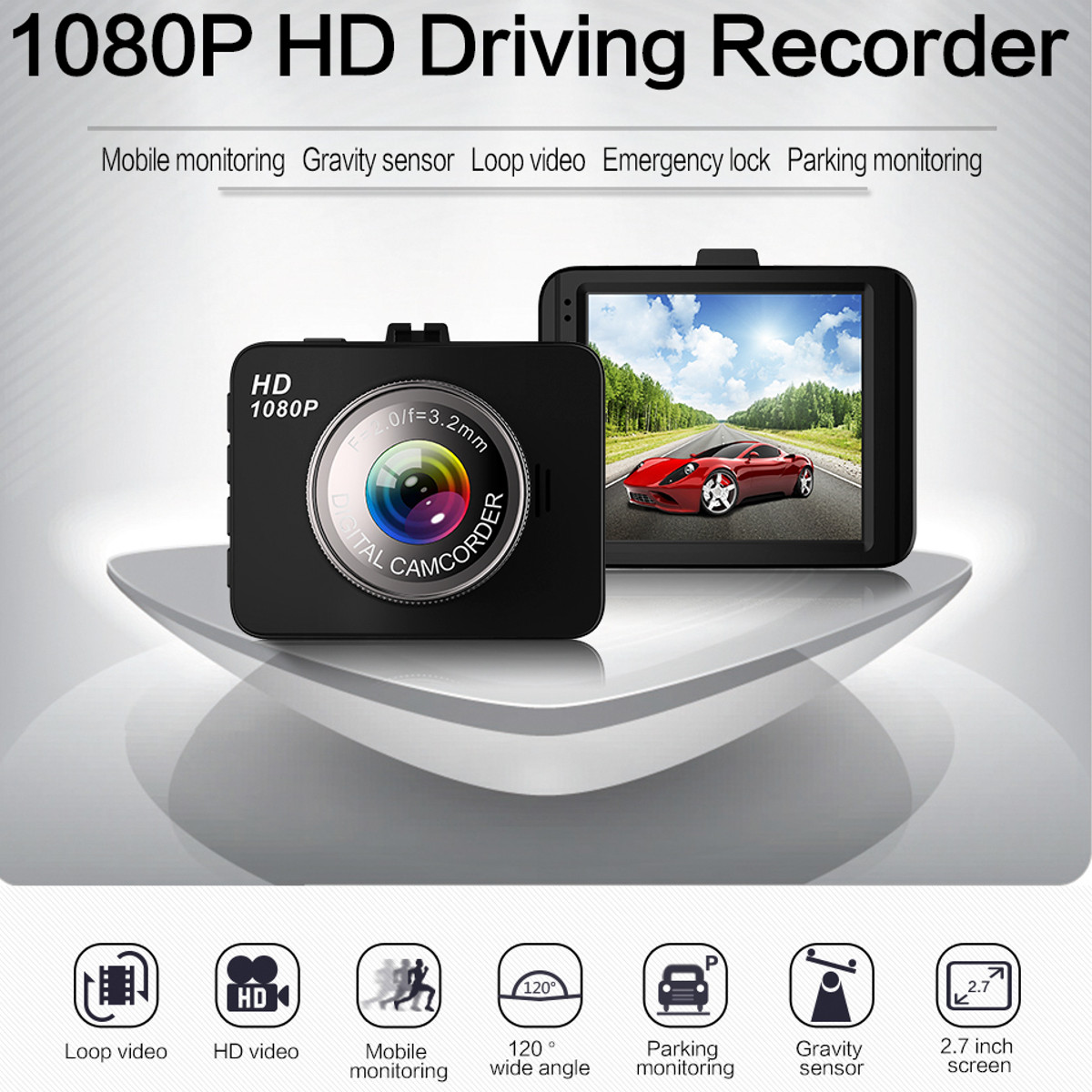 H208-1080P-HD-Dash-Cam-Dual-Camera-Reversing-Recorder-Car-DVR-Video-120-Degree-FHD-32GB-AU-1283601