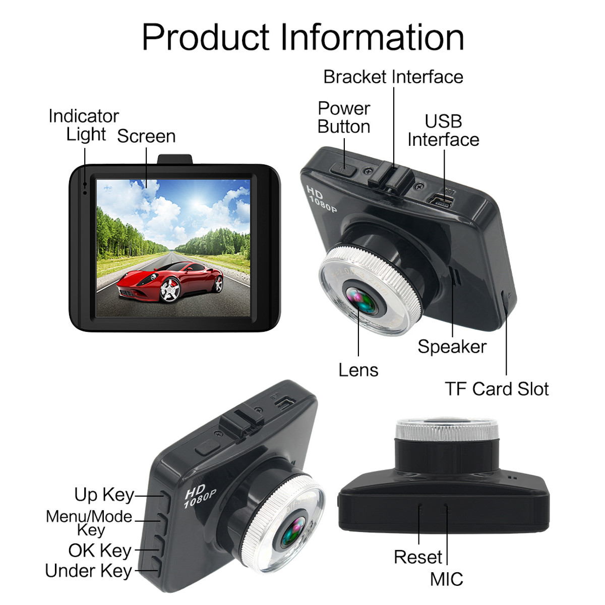 H208-1080P-HD-Dash-Cam-Dual-Camera-Reversing-Recorder-Car-DVR-Video-120-Degree-FHD-32GB-AU-1283601
