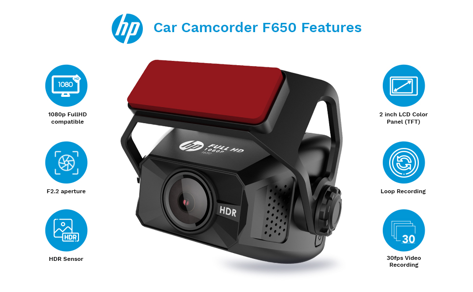 HP-F650-Full-HD-1080P-Car-Driving-Dash-Cam-Auto-G-Sensor-2quot-LCD-150deg-Wide-Angle-Night-Vision-Lo-1804063