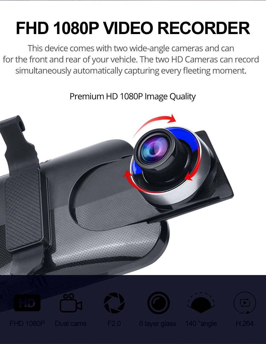 JUNSUN-A930P-10-Inch-1080P-ADAS-bluetooth-WiFi-Cycle-Recording-App-Assist-Car-DVR-1440352