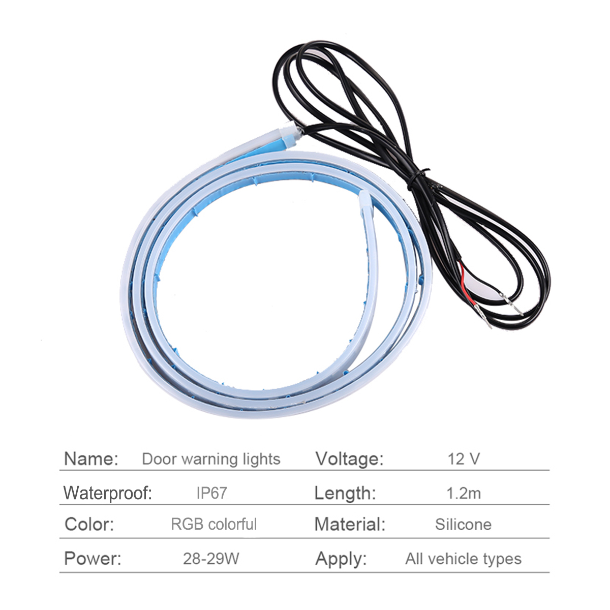 12V-120CM-RGB-LED-Strip-Lights-Auto-Flexible-Waterproof-Car-Door-Decoration-Atmosphere-Warning-Strea-1801936