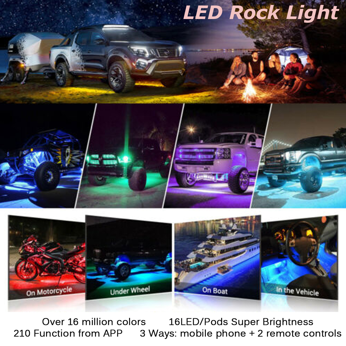 12V-5050-bluetooth-424-Key-Remote-Control-Universal-160-LED-RGB-Rock-Lights-Kit-Waterproof-Music-Car-1779998