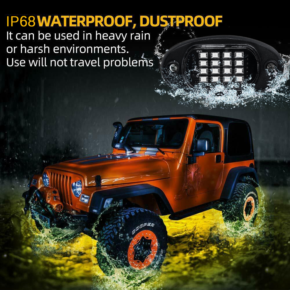 12V-5050-bluetooth-424-Key-Remote-Control-Universal-160-LED-RGB-Rock-Lights-Kit-Waterproof-Music-Car-1779998