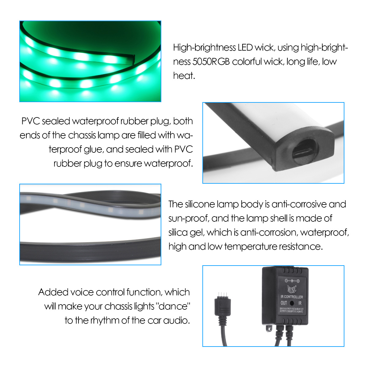 4PCS-LED-RGB-Car-Chassis-Light-Bars-Atmosphere-Music-Rhythm-Lamp-Voive-Wireless-Remote-Control-1812869