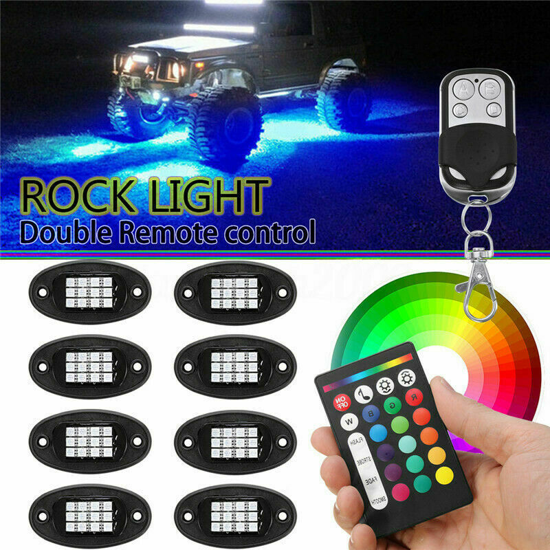 8PCS-RGB-LED-Rock-Light-Wireless-Bluetooth-Music-Offroad-Multi-color-Dual-Remote-1787505