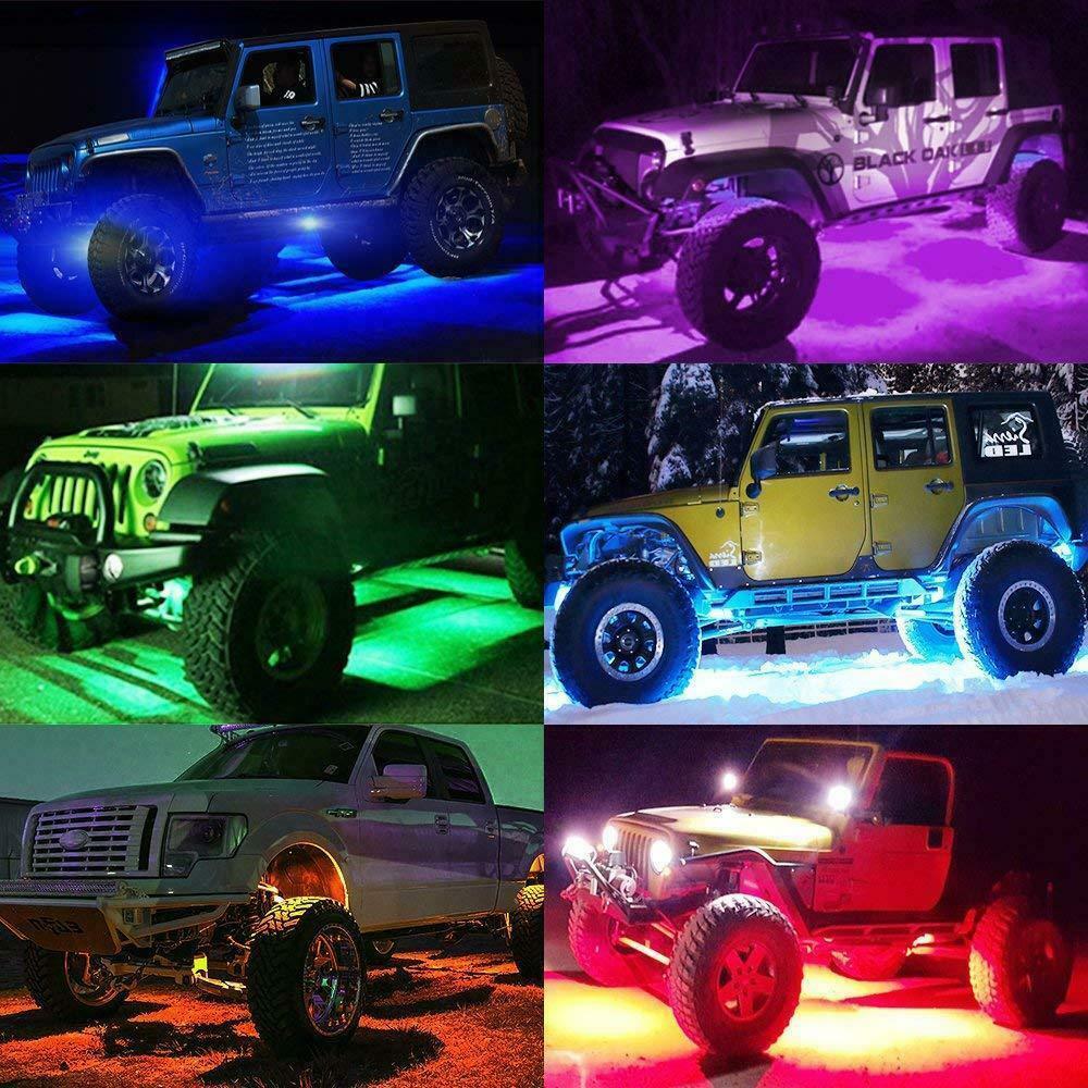 8PCS-RGB-LED-Rock-Light-Wireless-Bluetooth-Music-Offroad-Multi-color-Dual-Remote-1787505