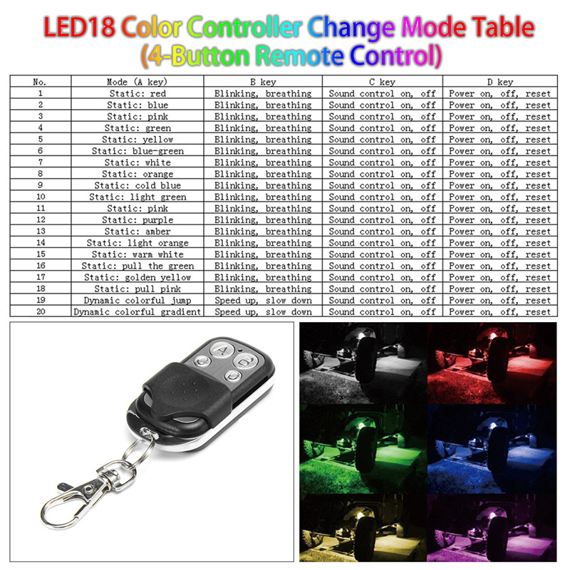 8PCS-RGB-LED-Rock-Light-Wireless-Bluetooth-Music-Offroad-Multi-color-Dual-Remote-1787505