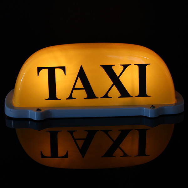 DC12V-Car-Taxi-Cab-Roof-Top-Sign-Light-Lamp-Magnetic-Yellow-Large-Size-1004593