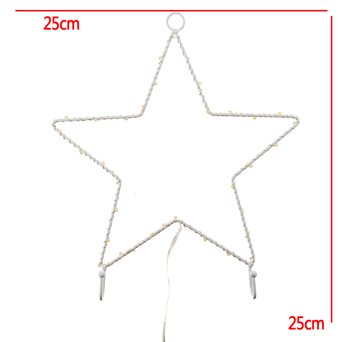 LED-25x25-Shaped-Hanging-Decorations-Lights-Illuminative-Heart-Star-Fairy-Battery-Powered-1635909