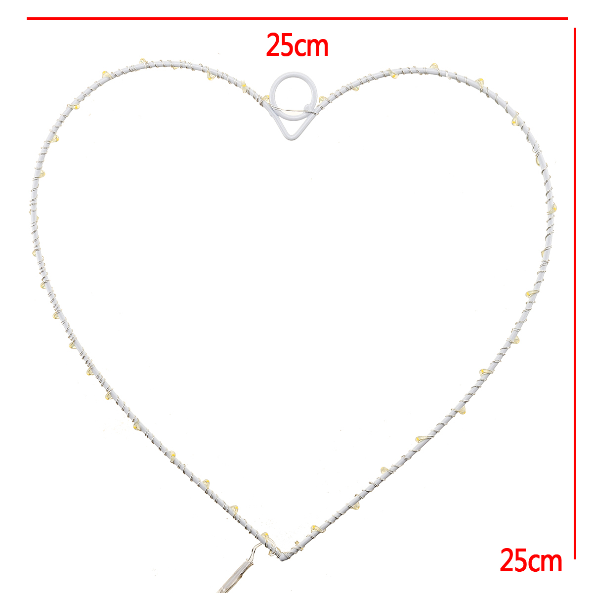 LED-25x25-Shaped-Hanging-Decorations-Lights-Illuminative-Heart-Star-Fairy-Battery-Powered-1635909