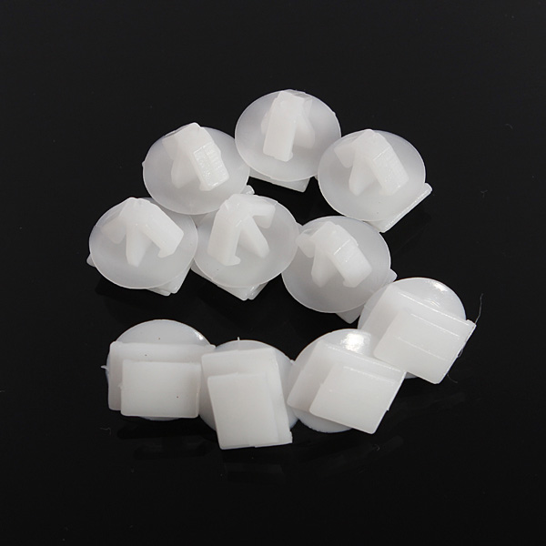 10PCS-White-Exterior-Door-Moulding-Fastener-Clips-For-Peugeot-930414