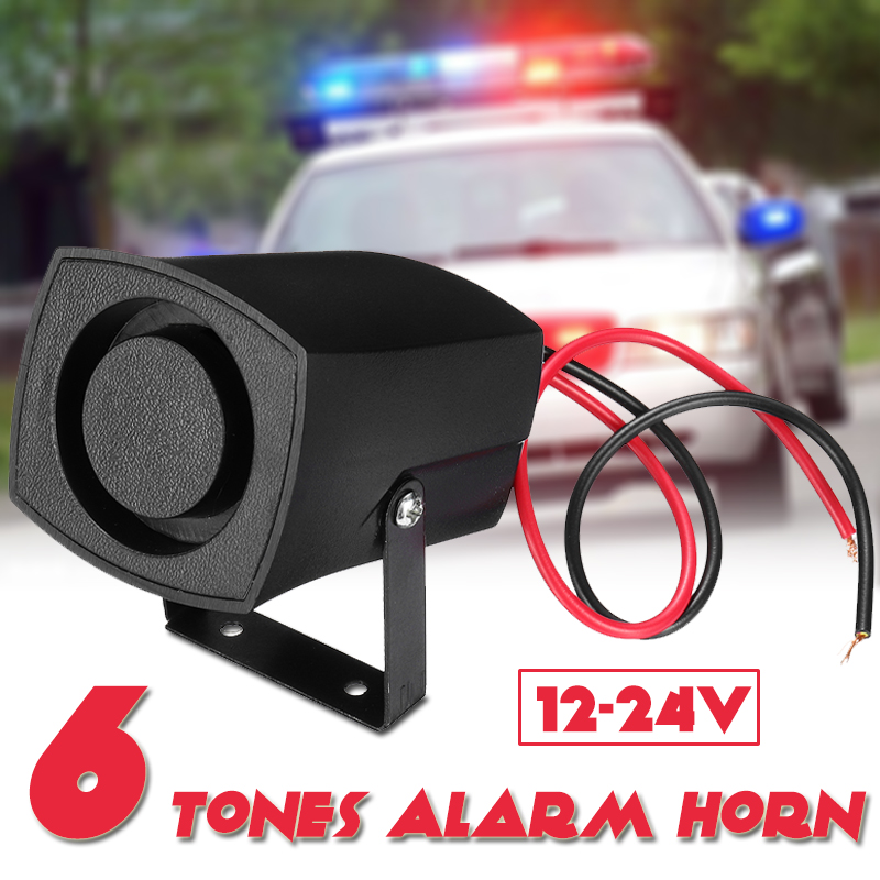 12-24V-120DB-Car-Police-Fire-Alarm-Horn-6-Tones-Warning-Siren-Beeper-Buzzer-1323788
