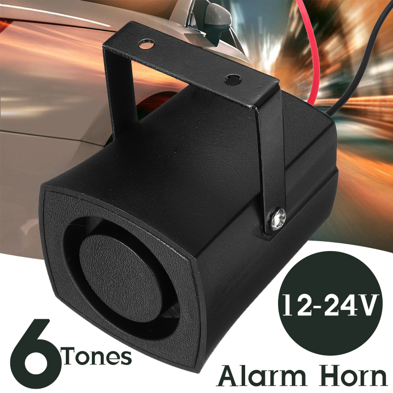 12-24V-120DB-Car-Police-Fire-Alarm-Horn-6-Tones-Warning-Siren-Beeper-Buzzer-1323788