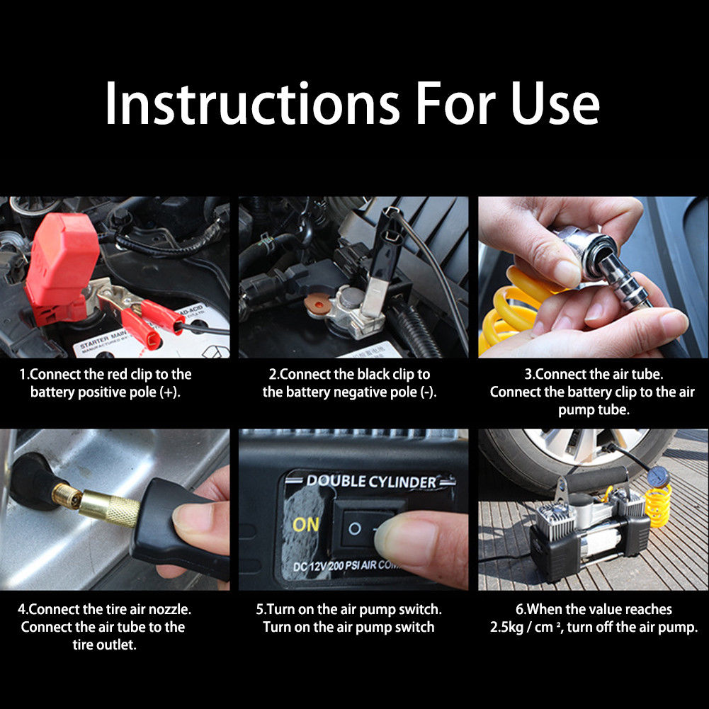 12V-100PSI-Double-Cylinder-Potable-Air-Compressor-Pump-Car-Tyre-Inflator-1273492