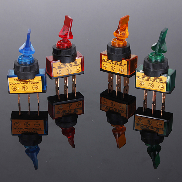 12V-20A-LED-Illuminated-Flick-Toggle-Switch-Car-Van-Dash-Boat-Light-945734