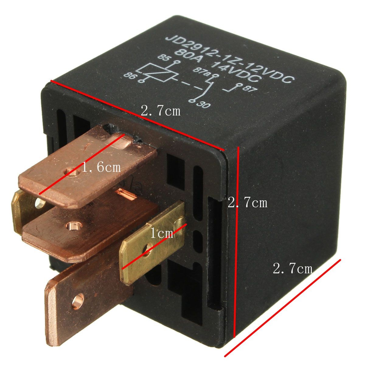 12V-5-Pin-Automotive-Relay-80A-AMP-Waterproof-Van-Boat-Spot-Lightt-Changeover-1000846