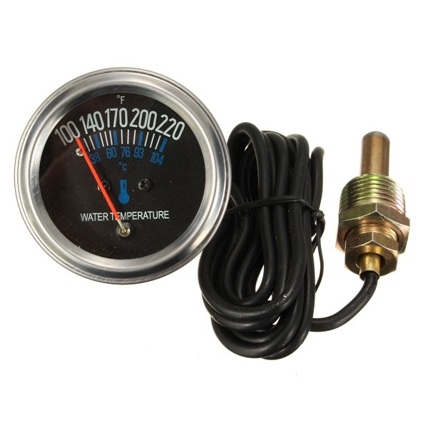 12V-DC-Electrical-Mechanical-Water-Temperature-Gauge-Black-Replacement-1012484