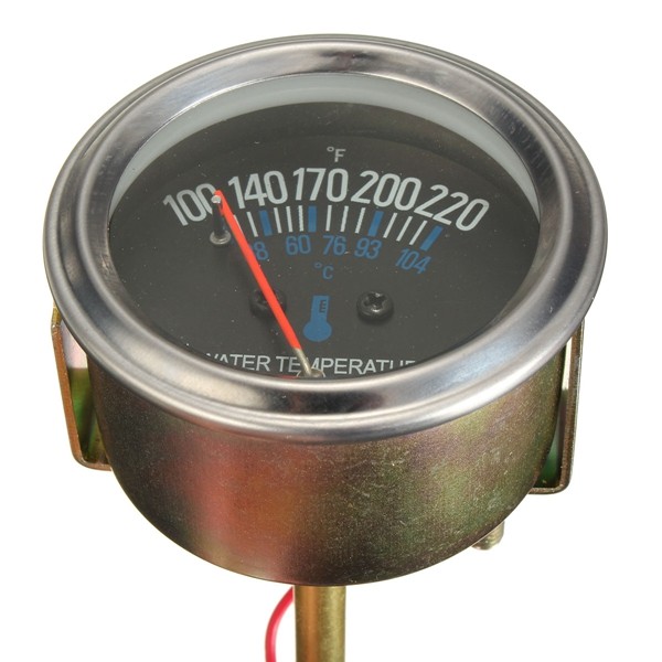 12V-DC-Electrical-Mechanical-Water-Temperature-Gauge-Black-Replacement-1012484