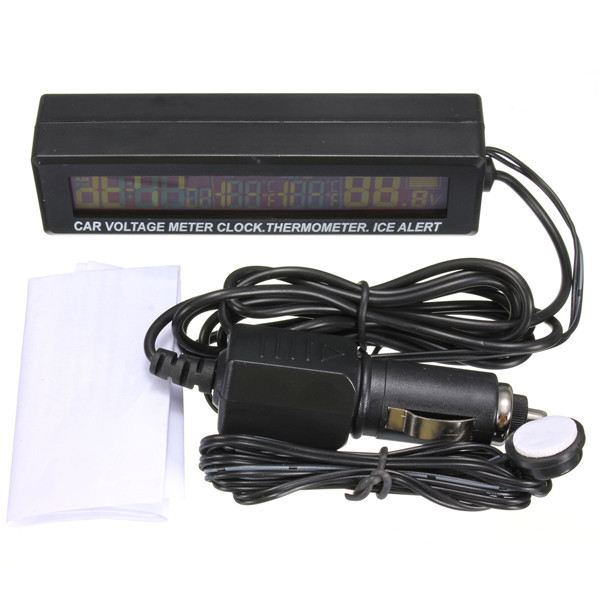 12V24V-InOut-Car-Voltage-Meter-LCD-Digital-Clock-Time-BlueOrange-Backlight-980730