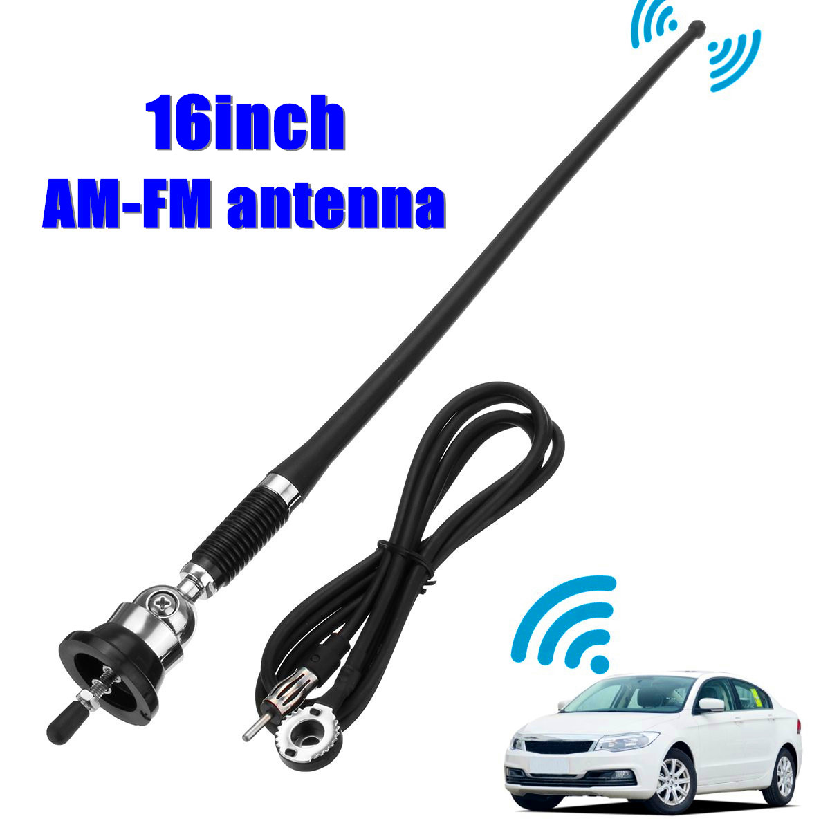 16-Inch-Universal-Car-Auto-Roof-for-Fender-Radio-AMFM-Signal-Antenna-Aerial-Extend-1249713