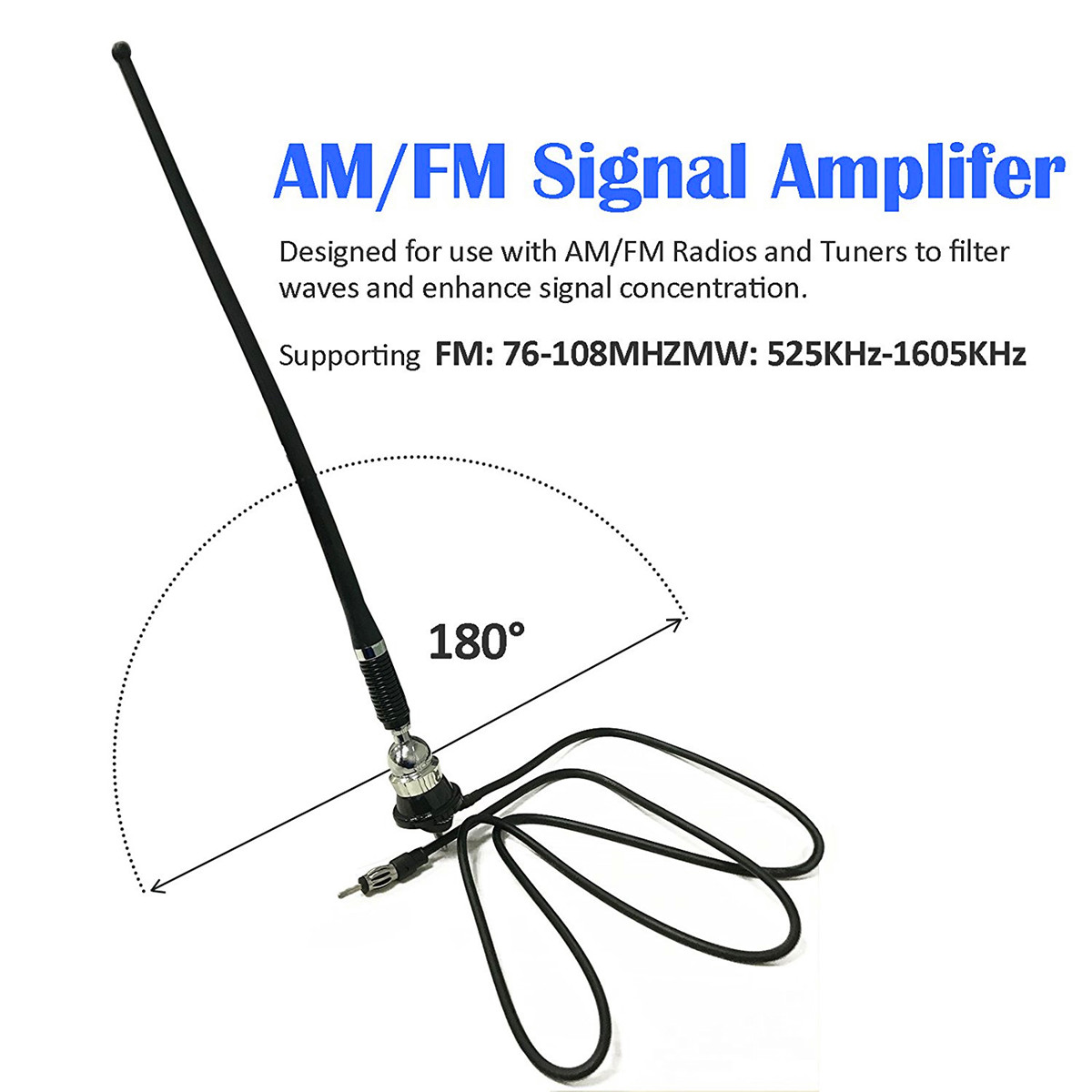 16-Inch-Universal-Car-Auto-Roof-for-Fender-Radio-AMFM-Signal-Antenna-Aerial-Extend-1249713