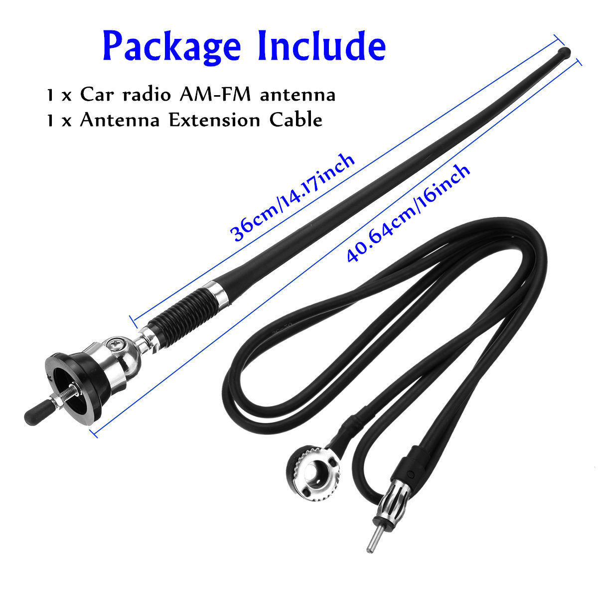 16-Inch-Universal-Car-Auto-Roof-for-Fender-Radio-AMFM-Signal-Antenna-Aerial-Extend-1249713
