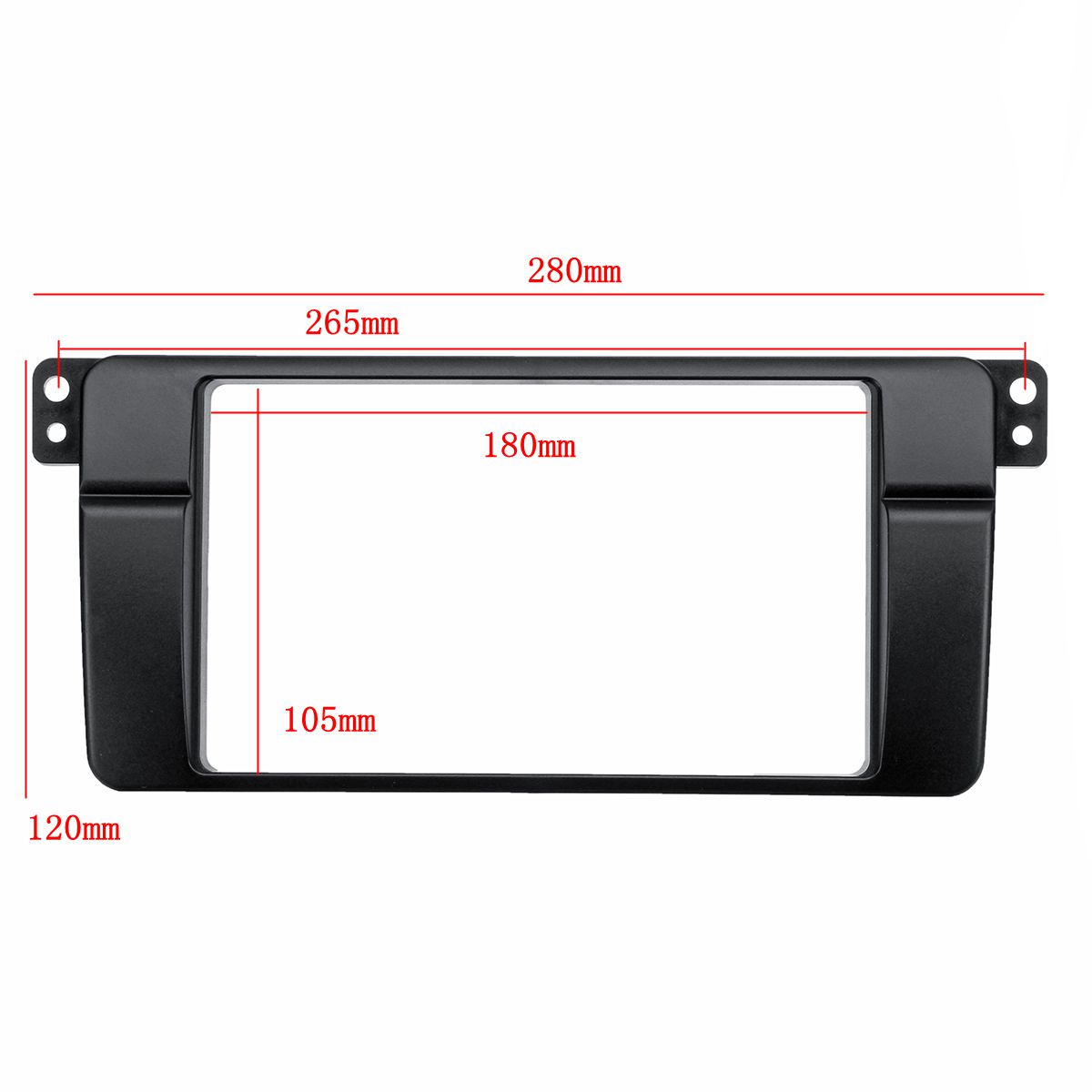 2-Din-Car-Stereo-Panel-Plate-Frame-For-BMW-3-Series-E46-1998-2005-1396709